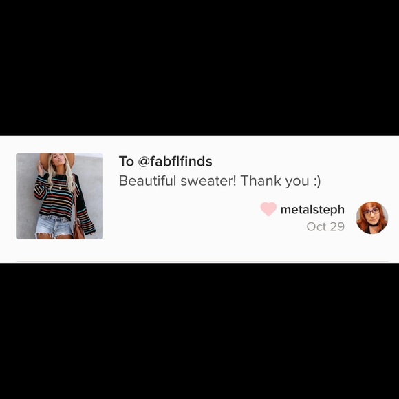 🌟1 SMALL IN STOCK🌟Fabulous Striped Sweater - Picture 9 of 9